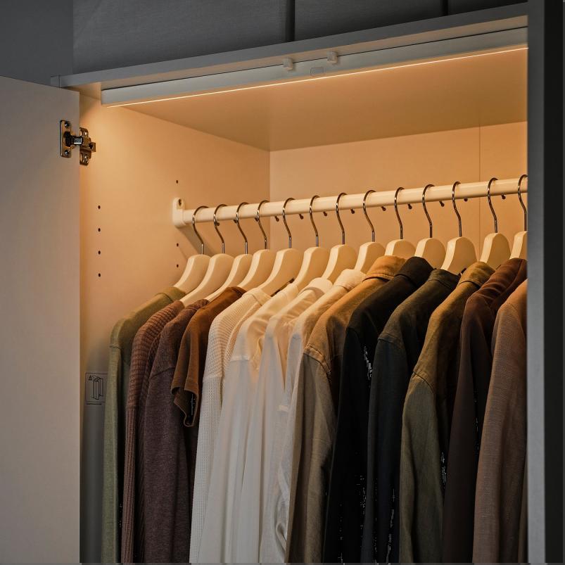 KOLVATTEN ショルヴァッテン LED照明 センサー付き - ホワイト/電池式 70cm
