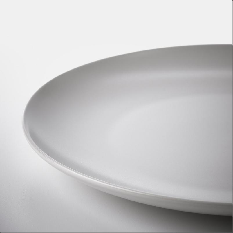 FARGKLAR フェルグクラー 食器10点セット - マット ライトグレー
