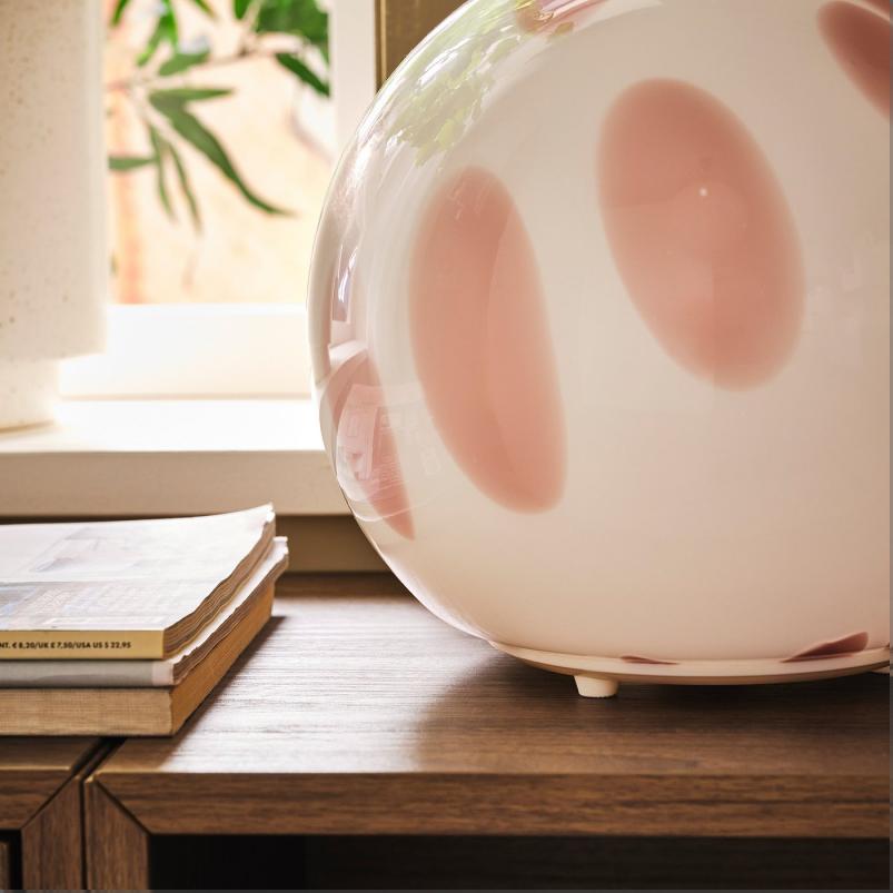 FADO ファード テーブルランプ - ピンク/ガラス 25cm