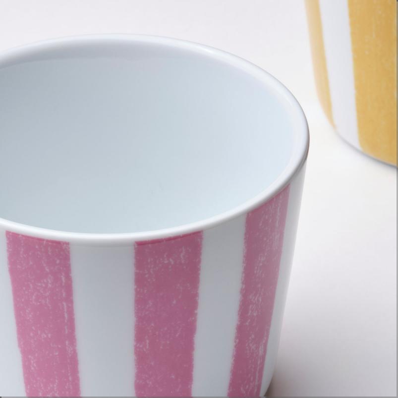 KLIPPAKLEJA クリッパクレイヤ カップ - 模様入り/イエロー ピンク 24cl