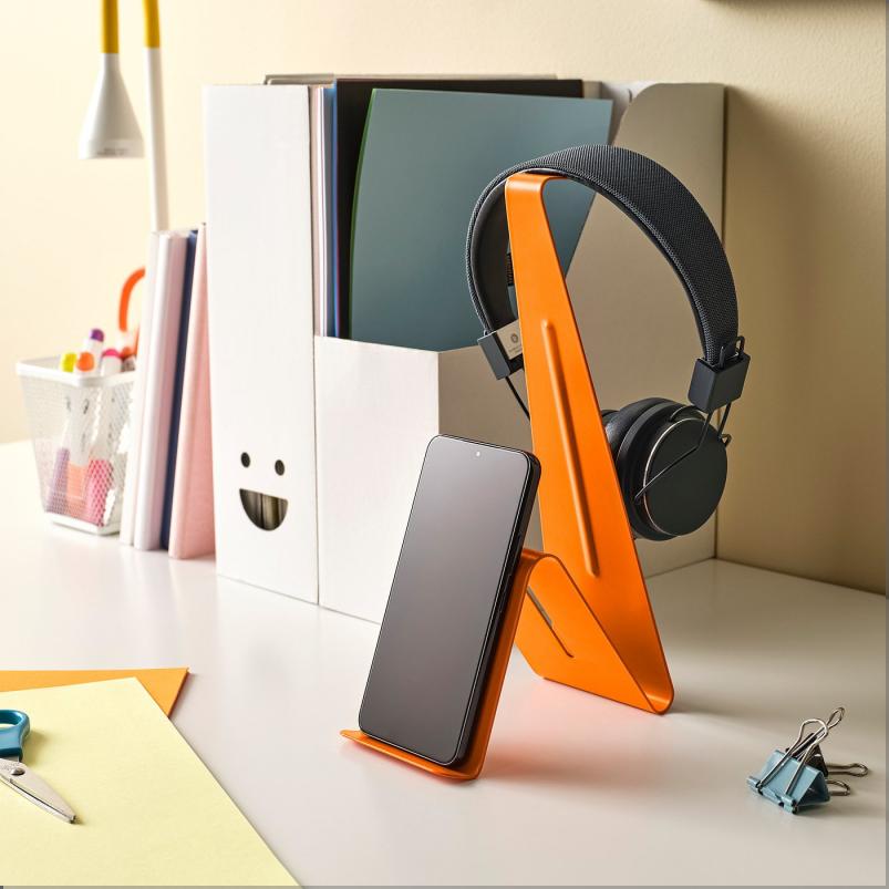 MOJLIGHET モイリヘート ヘッドホン/タブレット スタンド - オレンジ