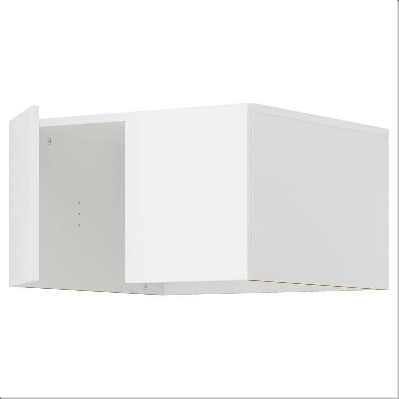 LASTARE ラスタレ 上部追加ユニット 扉付き - ホワイト 60x62x36cm