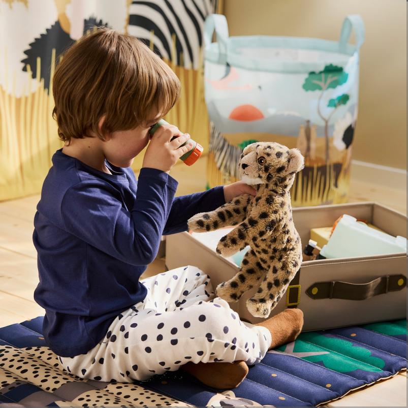 SANDLOPARE サンドローパレ ぬいぐるみ - チーターの赤ちゃん/ベージュ 24cm