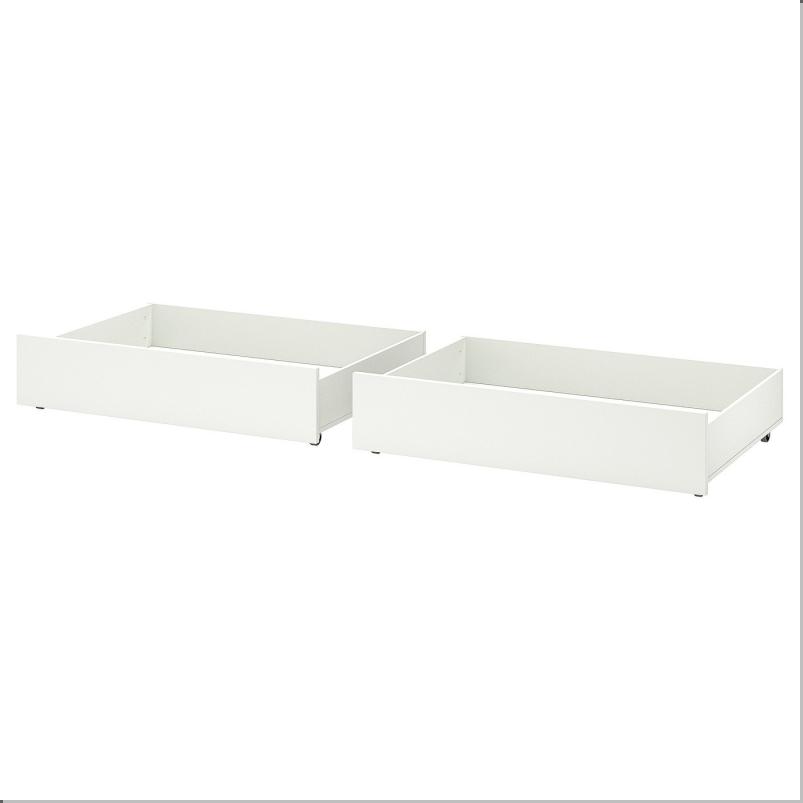 GULLABERG グラベリ ベッド下収納ボックス2個セット - ホワイト 200 cm