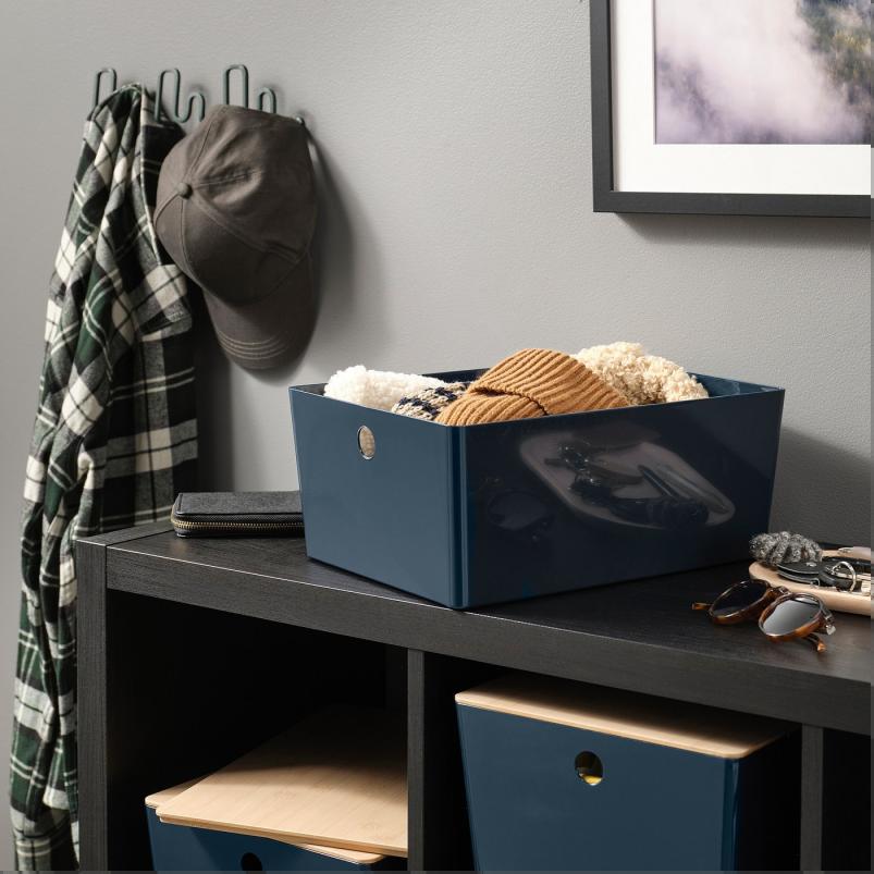 KUGGIS クッギス ボックス - ブラックブルー 26x35x15cm