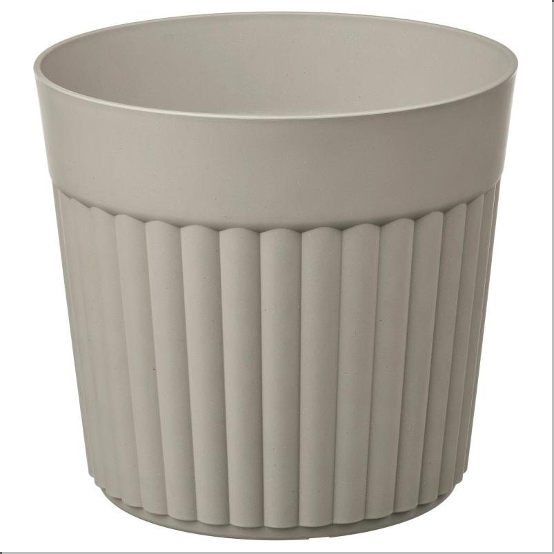 FRÄKENVÄXT フレーケンヴェクスト 鉢カバー - 室内/屋外用/ダークグレーベージュ 24 cm