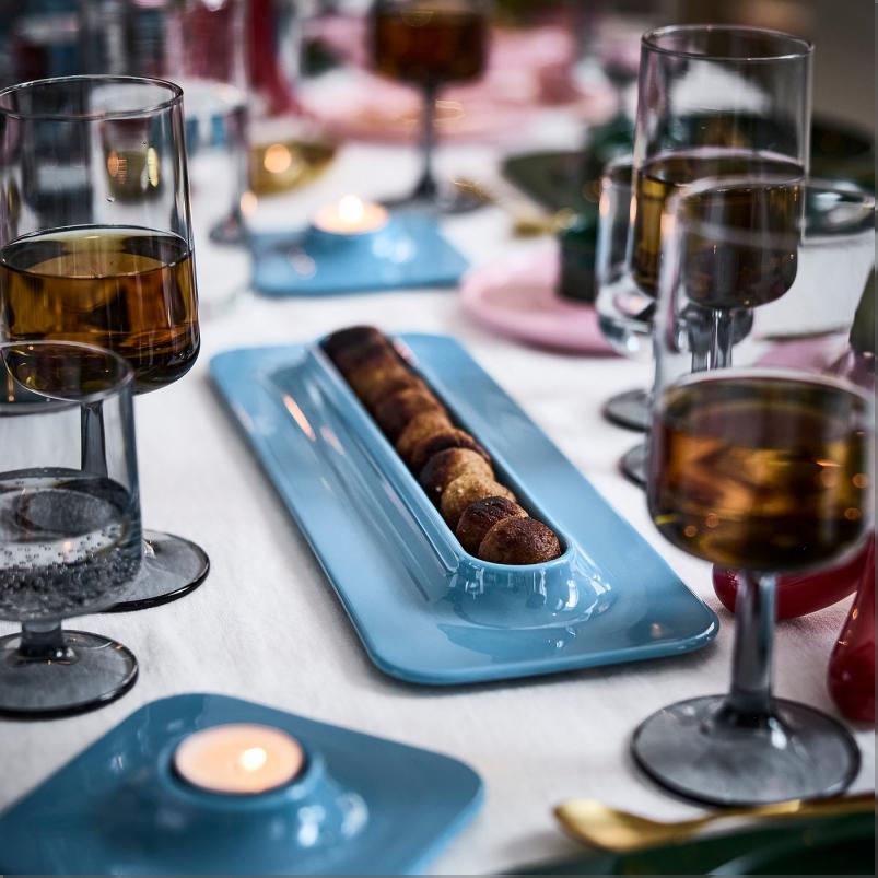 VINTERFINT ヴィンテルフィント サービングプレート - ブルー 40x14cm