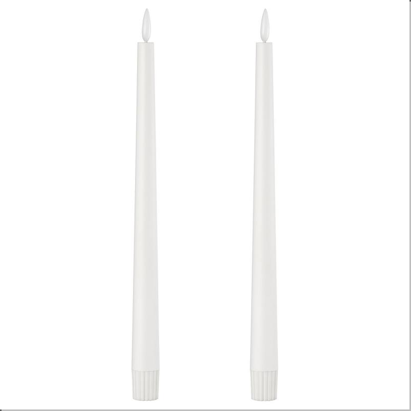 SMALOM スモーロム LEDテーパーキャンドル - 電池式 ホワイト