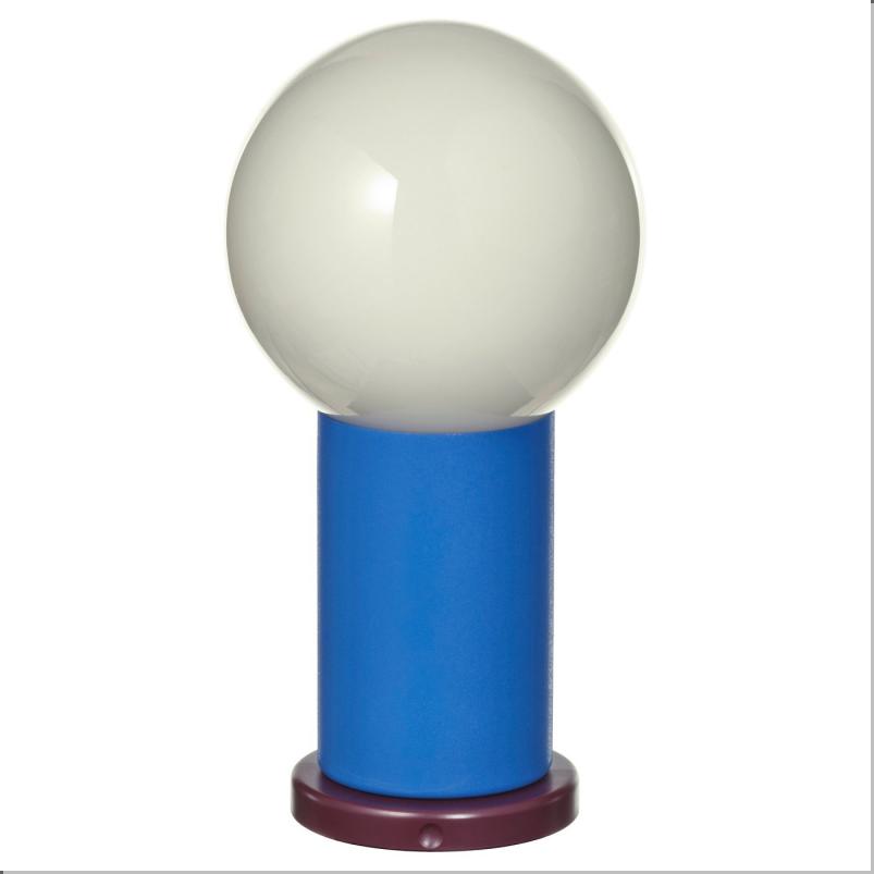 IKEA PS 2026 LEDポータブルランプ - 電池式 調光可能/ブルー ライトイエロー 22cm