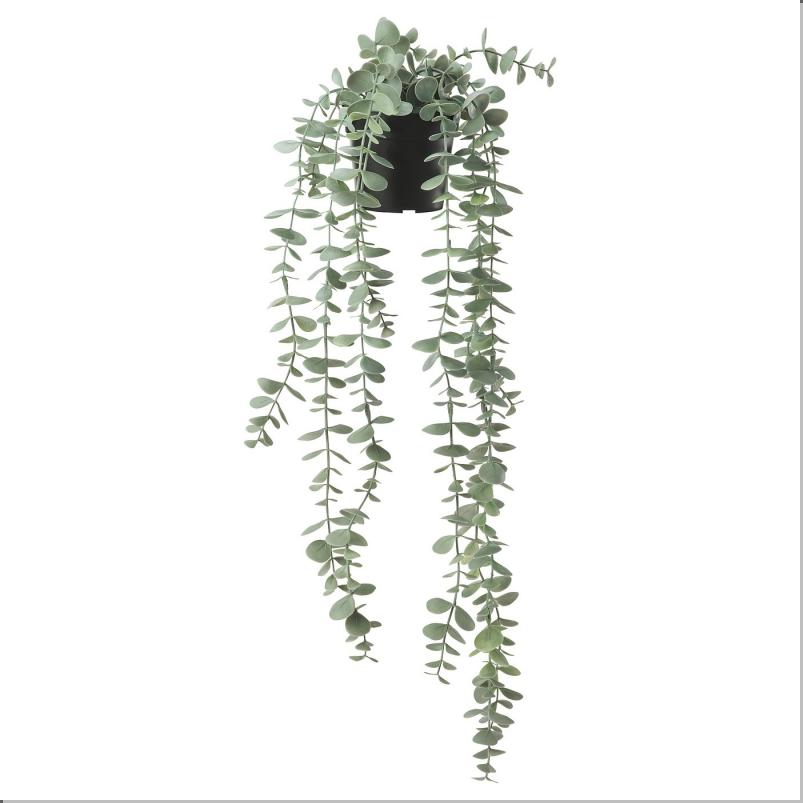 FEJKA フェイカ 人工観葉植物 - 室内/屋外用 つり下げ型/ユーカリ 9 cm
