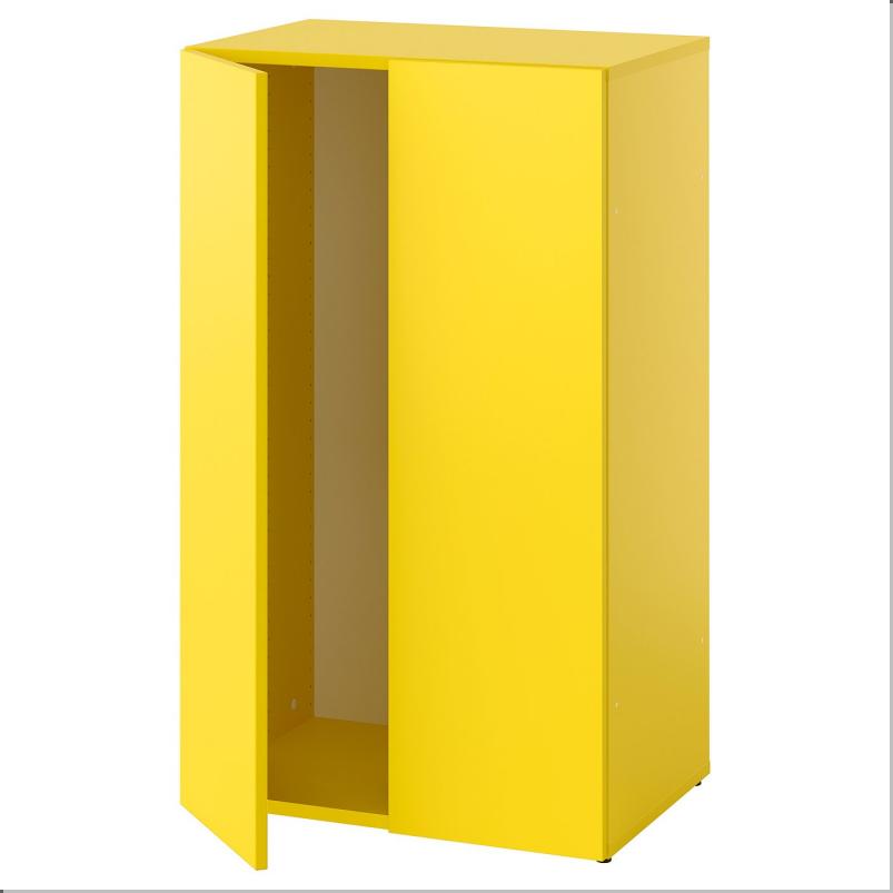 LASTARE ラスタレ フレーム ドア付き - イエロー 60x42x100cm