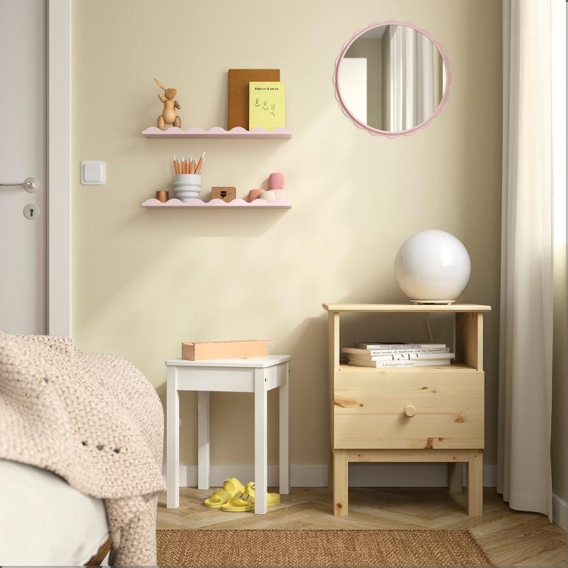 DAGGKAPRIFOL ダッグカプリフォール アート用飾り棚 - ライトピンク 49cm