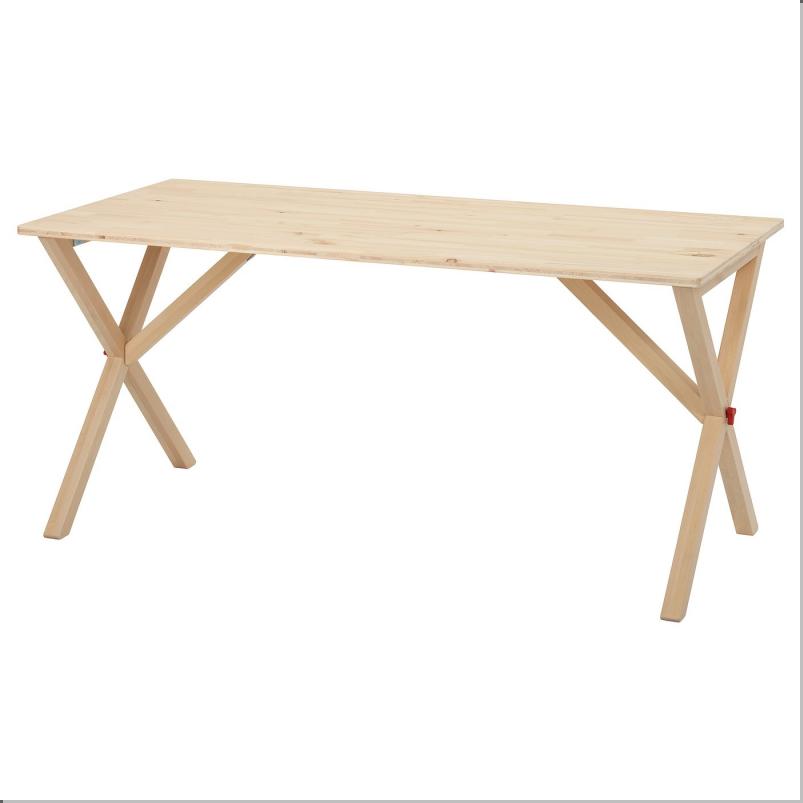 IKEA PS 2026 テーブル - 折りたたみ式/パイン材 クリアラッカー仕上げ 156x75 cm