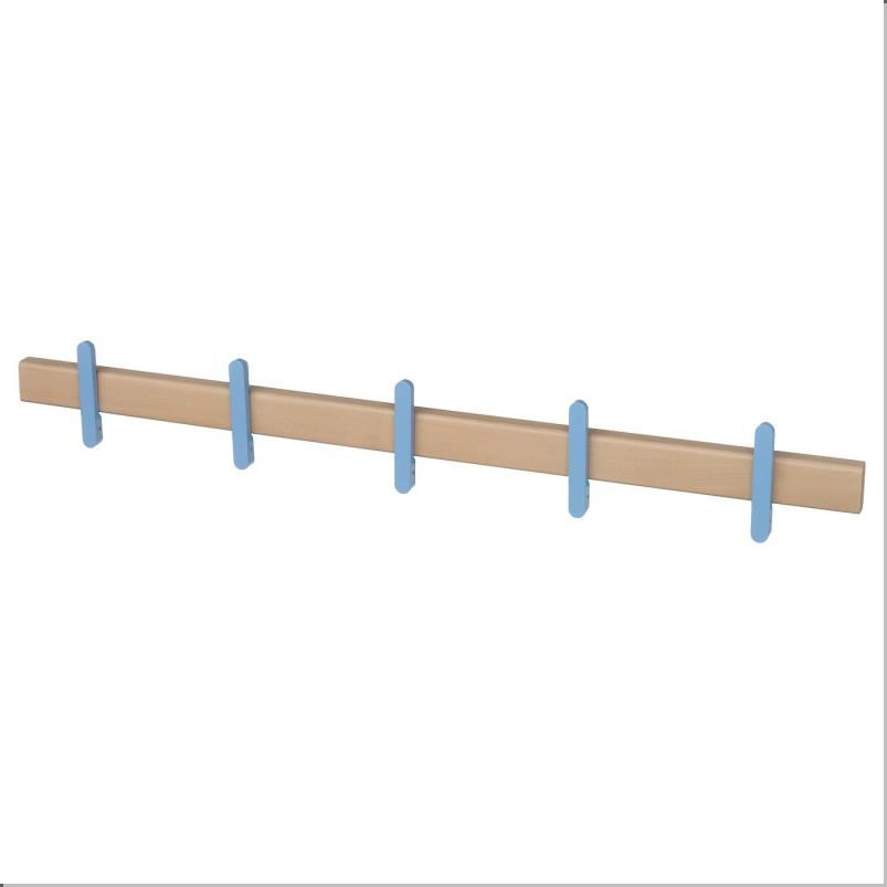 IKEA PS 2026 ラック フック5個付 - バーチ無垢材