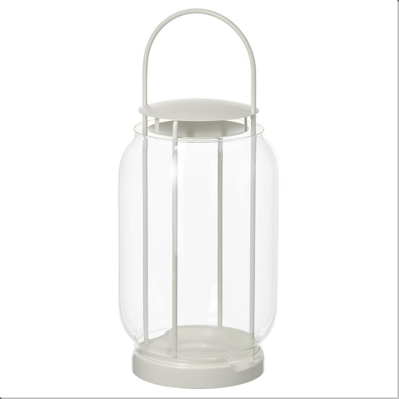 TOFSAND トフサンド ピラーキャンドル用ランタン 室内/屋外用 - ホワイト 44cm