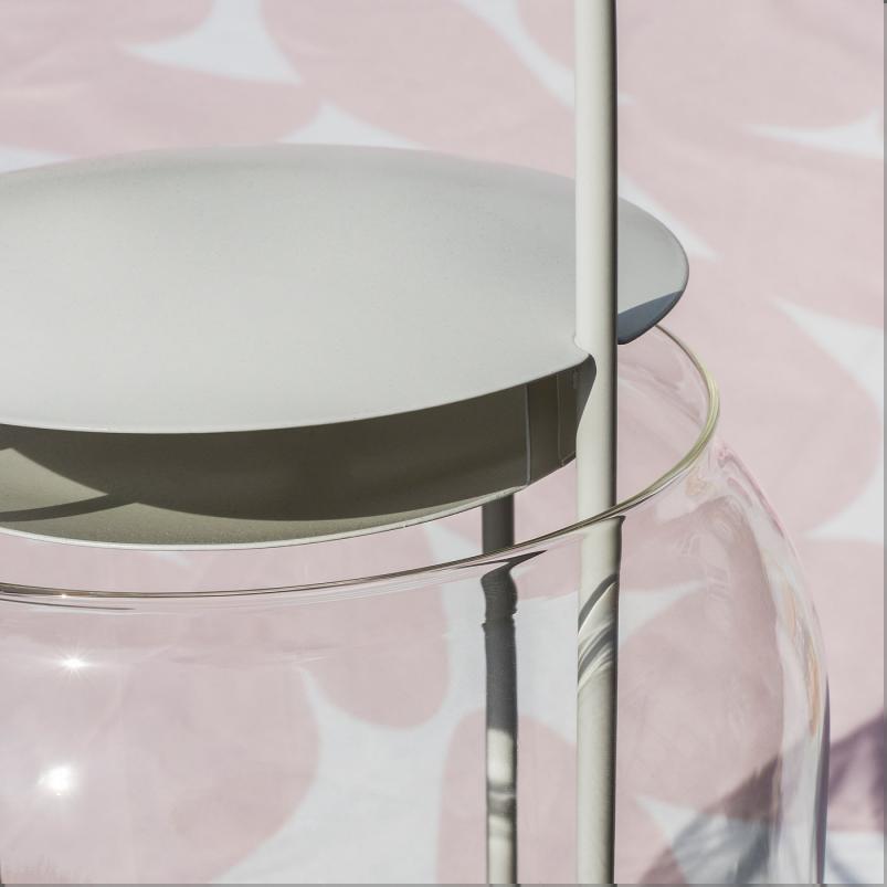 TOFSAND トフサンド ピラーキャンドル用ランタン 室内/屋外用 - ホワイト 44cm