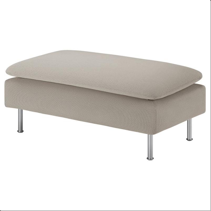 SODERHAMN ソーデルハムン カバー オットマン用 - フリードトゥナ ライトベージュ 93x52cm