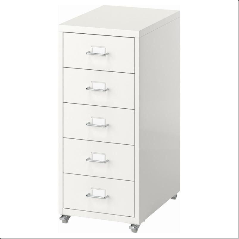 HELMER ヘルメル 引き出しユニット キャスター付き - ホワイト 28x65 cm