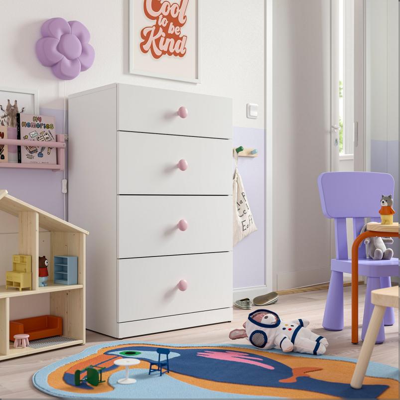 PLOCKAR プロッカル ノブ - ペールピンク 49mm