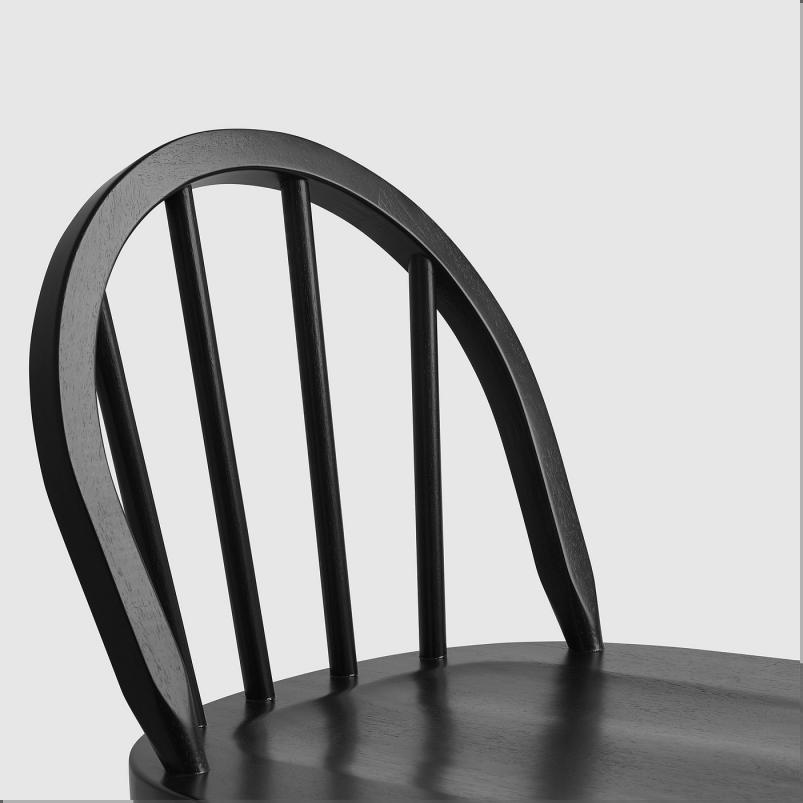 SKOGSTA スコグスタ カウンターチェア 背もたれ付き - カウンターの高さ ブラック 62cm