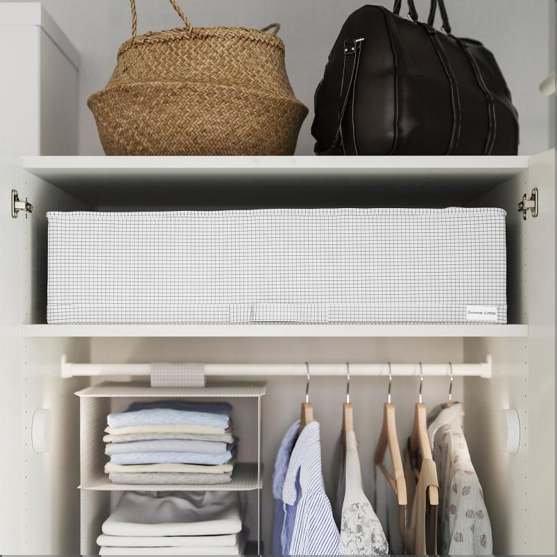 STUK ストゥーク 収納ケース - ホワイト/ブラック 71x51x18cm