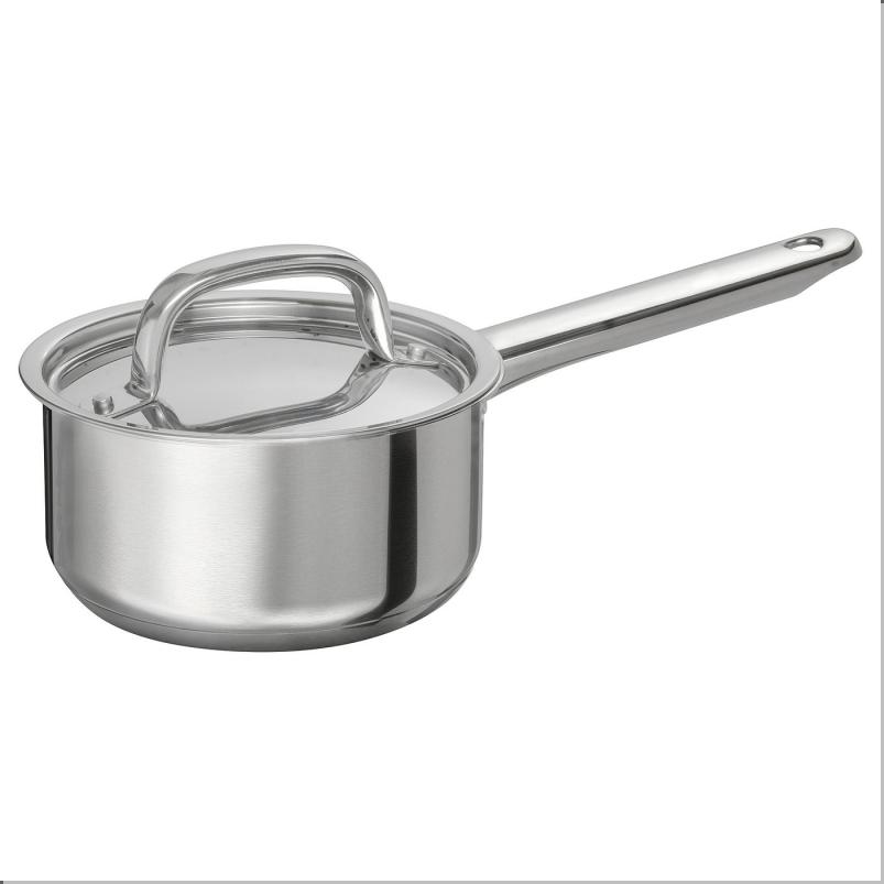 IKEA 365+ 片手鍋 ふた付き - ステンレススチール 1L