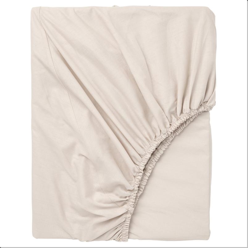 DVALA ドヴァーラ ボックスシーツ - ベージュ 120x200cm