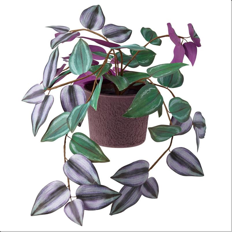 SMATARNA スモテルナ 人工観葉植物 - 紙/ムラサキツユクサ 10cm