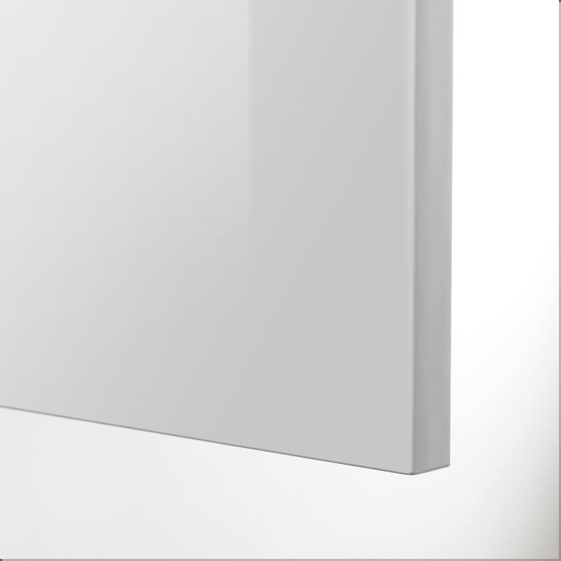 METOD メトード ウォールキャビネット 棚板/扉2枚付き - ホワイト/リンガフルト ライトグレー 60x37x60cm