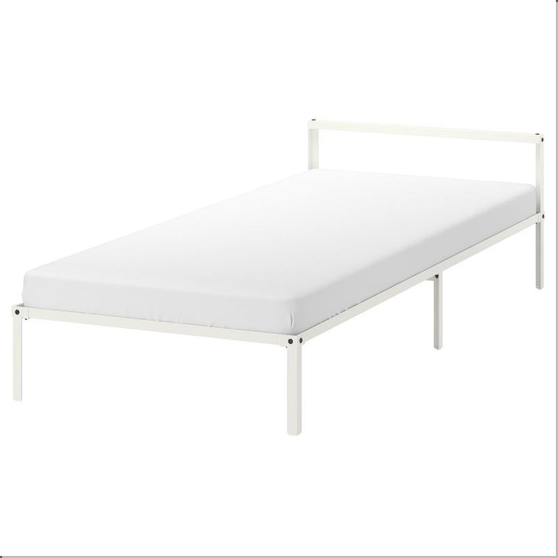 GRIMSBU グリムスブ ベッドフレーム - ホワイト/リルヘラン 90x200cm