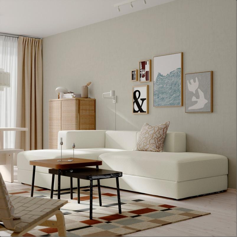 JATTEBO イェッテボ 寝椅子モジュール - アクスヴァラ オフホワイト