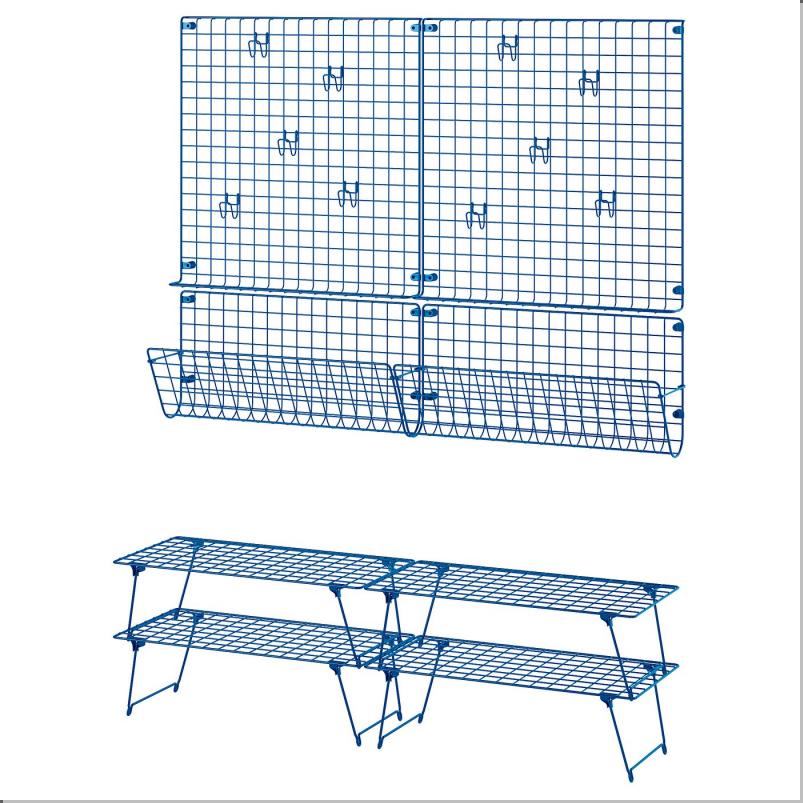 GREJIG グレイグ 玄関用家具8点セット - ブルー