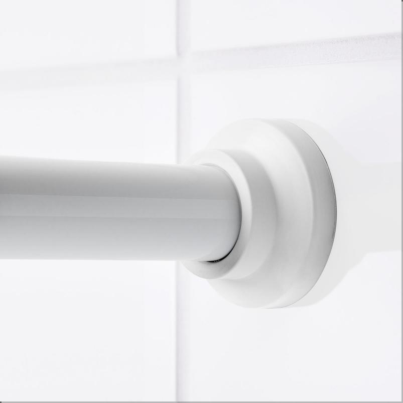 BOTAREN ボータレン シャワーカーテン ロッド - ホワイト 70-120cm