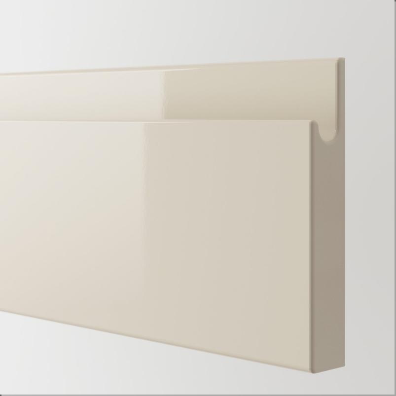 VOXTORP ヴォックストルプ 引き出し前部 - ハイグロス ライトベージュ 60x10cm