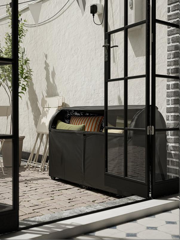 TOSTERO トステロー 収納ボックス 屋外用 - ブラック 129x44x79cm