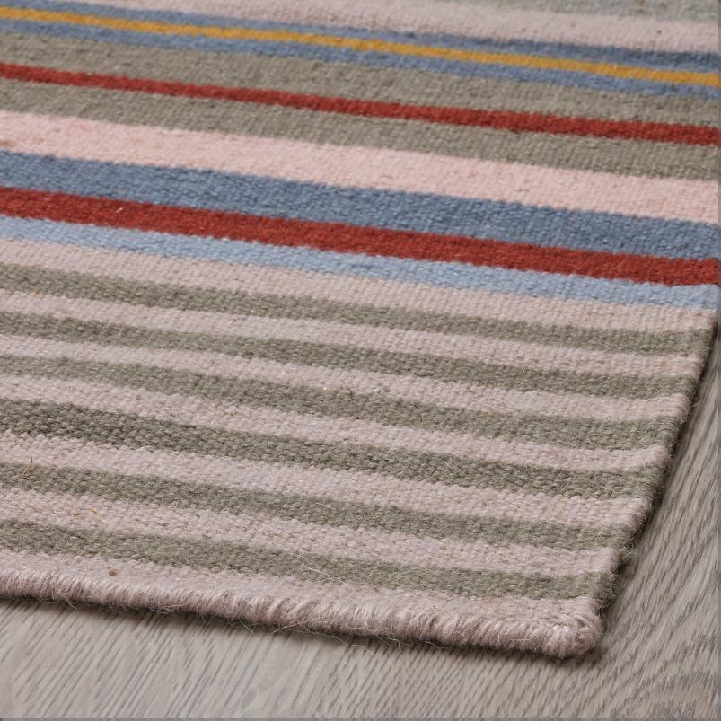 BUDDINGE ブッディンゲ ラグ 平織り - ハンドメイド マルチカラー/ストライプ模様 170x240cm