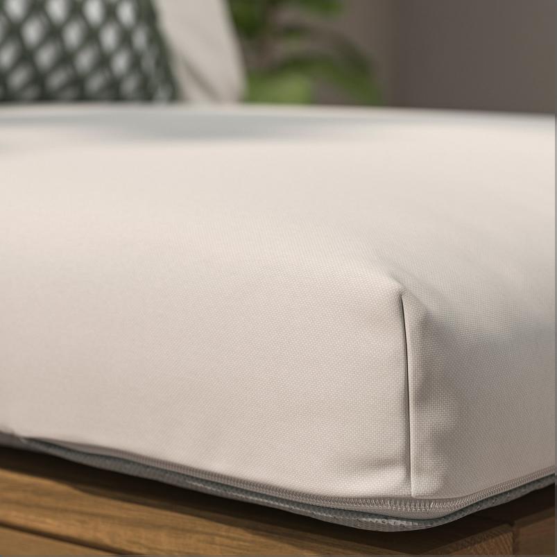KUDDARNA クッダルナ シートクッション 屋外用 - ライトグレーベージュ 62x62cm