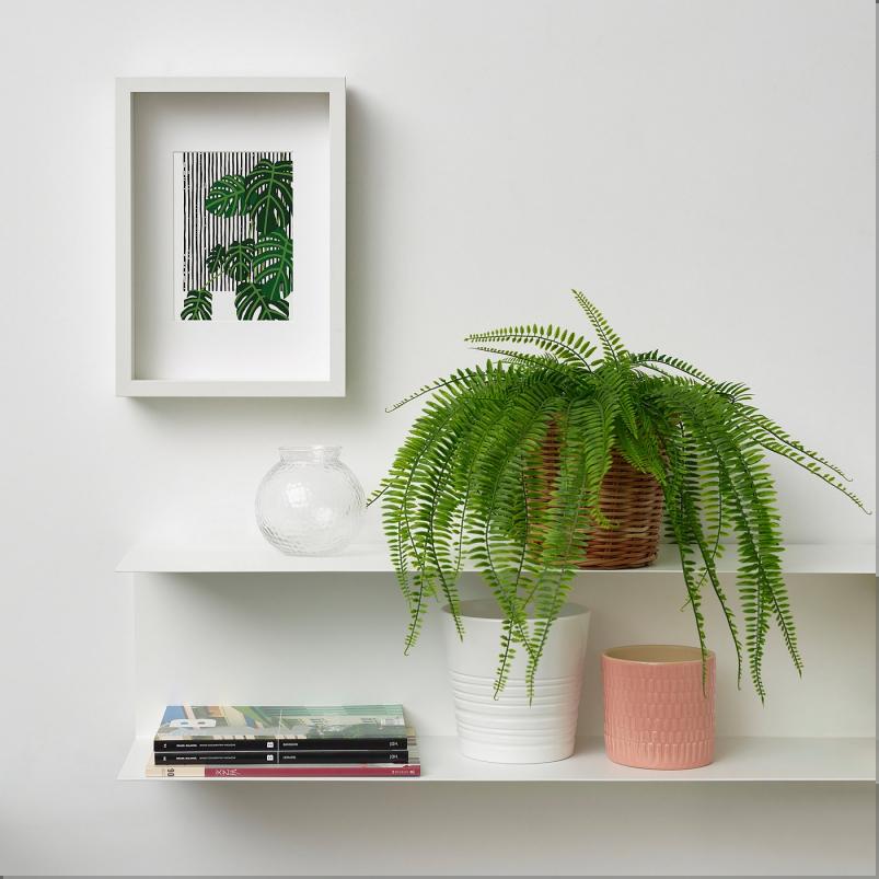 FEJKA フェイカ 人工観葉植物 - 室内/屋外用 つり下げ型/シダ 12cm