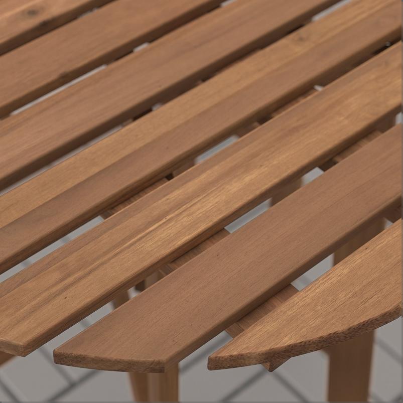 ASKHOLMEN アスクホルメン ゲートレッグテーブル 屋外用 - ダークブラウン