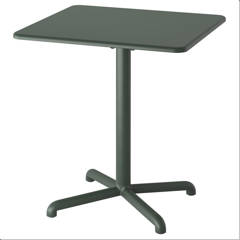 VISINGSO ヴィースィングソー テーブル - 屋外用/ディープグリーン 70x70cm