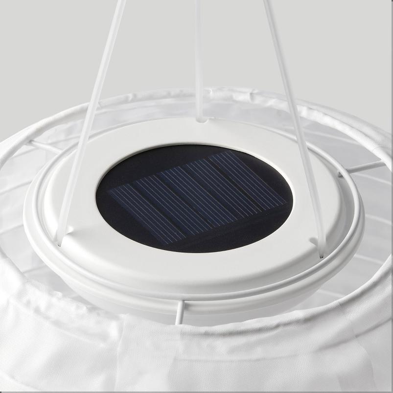 SOLVINDEN ソルヴィンデン LED太陽電池式ペンダントランプ - 屋外用/楕円形 ホワイト 43cm