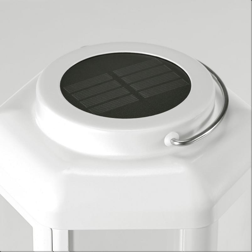 SOLVINDEN ソルヴィンデン LED太陽電池式テーブルランプ - ランタン/ホワイト 28cm