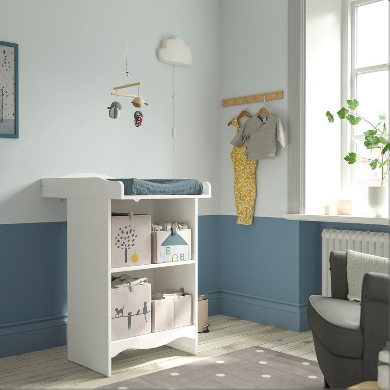 SMÅGÖRA スモヨーラ おむつ替え台/本棚 - ホワイト