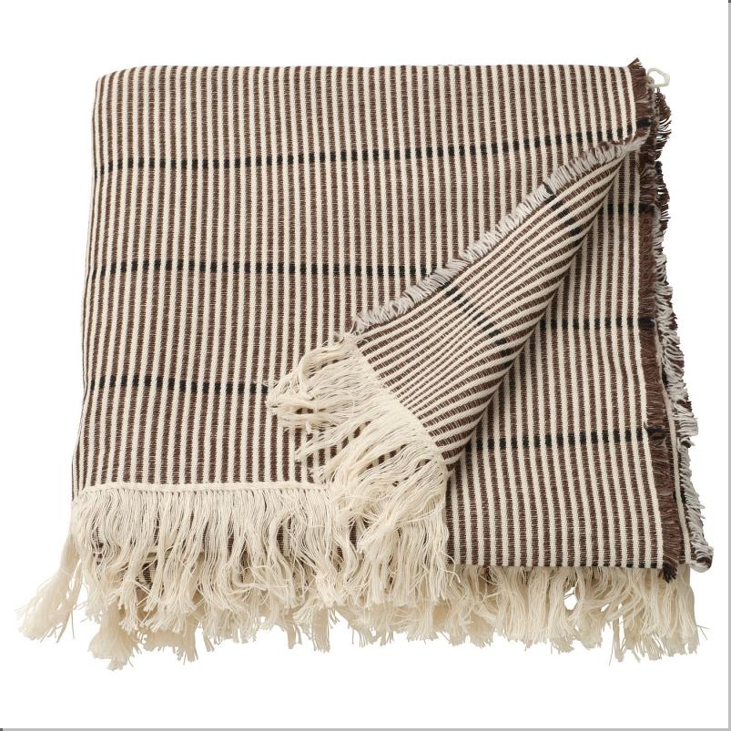 LAPPKATTFOT ラップカットフォト ブランケット - ブラウン/ブラック 130x170cm