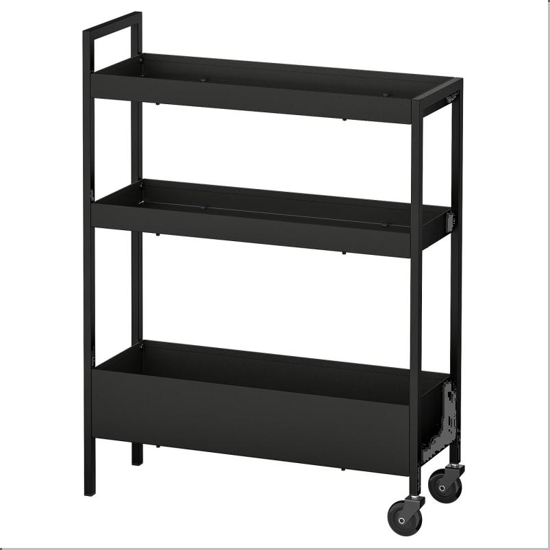 NISSAFORS ニッサフォース ワゴン - ブラック 50.5x19x67 cm