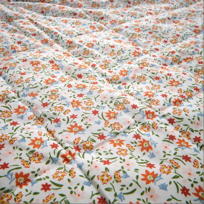 GULLNATTLJUS グルナットユース マルチカバー - ホワイト/フローラルパターン 260x250cm