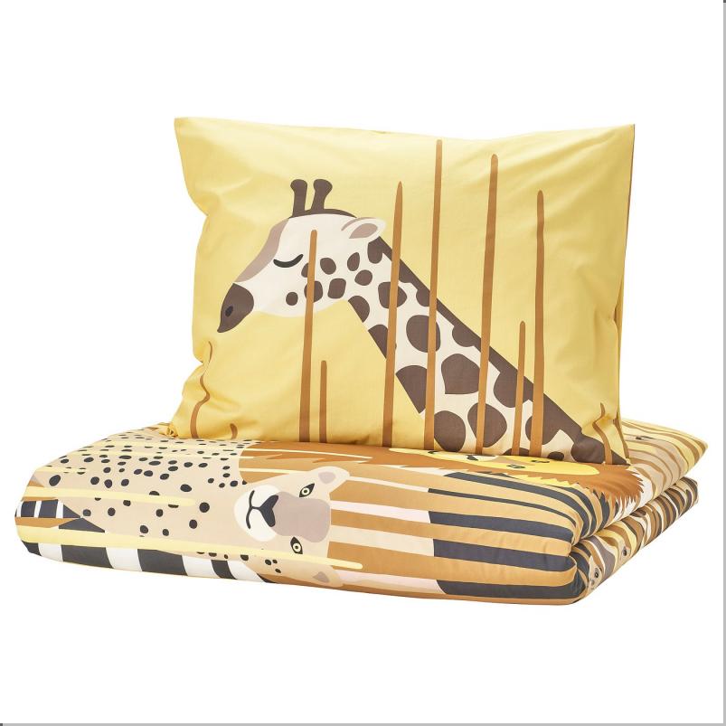 SANDLOPARE サンドローパレ 掛け布団カバー＆枕カバー - イエロー/サバンナ 150x200/50x60cm