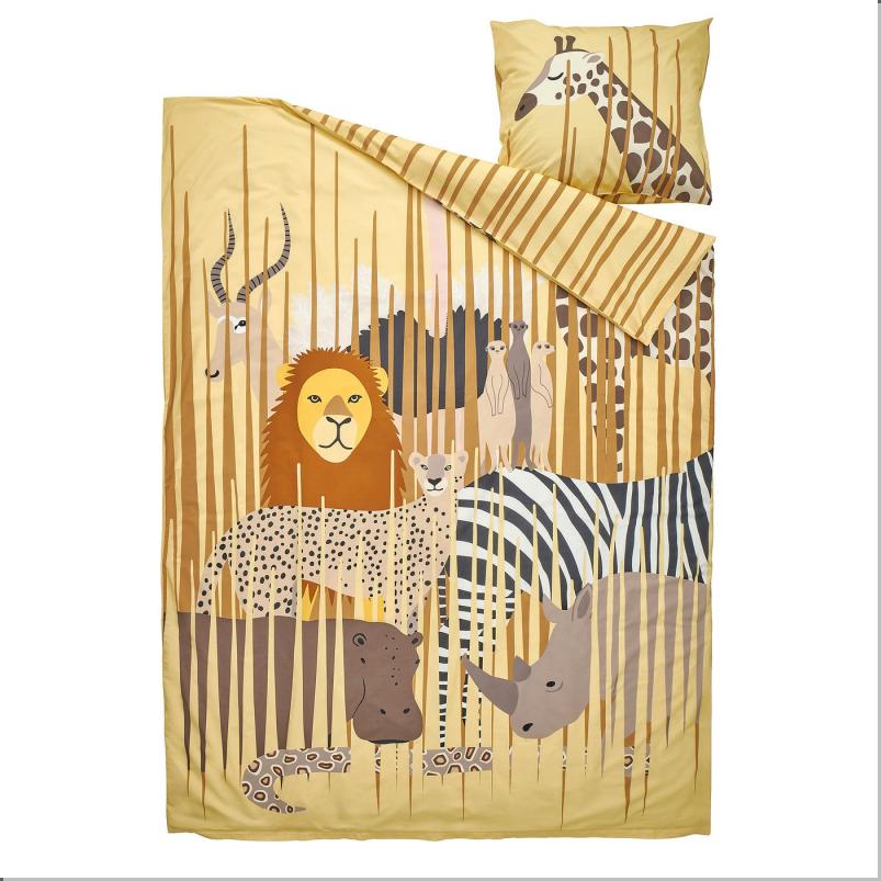 SANDLOPARE サンドローパレ 掛け布団カバー＆枕カバー - イエロー/サバンナ 150x200/50x60cm