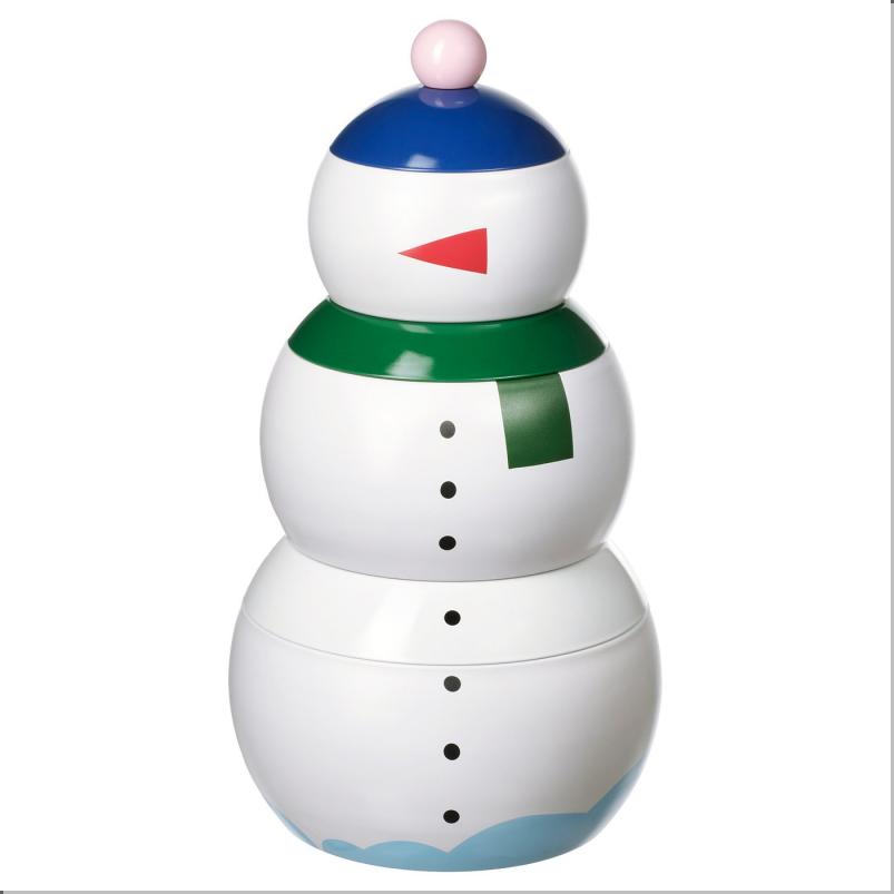 VINTERFINT ヴィンテルフィント 缶 ふた付き 3点セット - 雪ダルマ