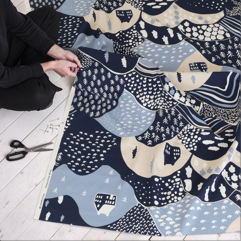 PENDELKAKTUS ペンデルカクトゥス カットクロス - 山/マルチカラー 150x300cm